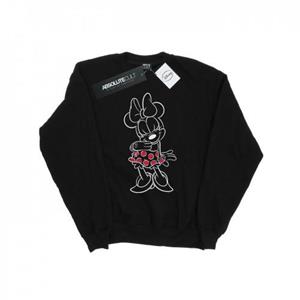 Disney meisjes Minnie Mouse omtrek polka dot sweatshirt 12-13 zwart