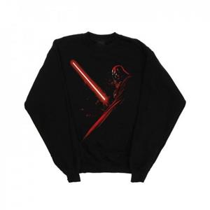 Star Wars Girls Darth Vader Lightsaber Sweatshirt 12-13 zwart