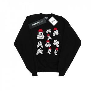 Disney Heren Minnie Mickey Photo Poses Sweatshirt L zwart