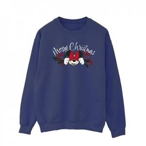 Disney Heren Minnie Mouse Kersthulst Sweatshirt L marineblauwe kleur