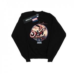 Marvel Heren Captain America en Falcon In Battle Sweatshirt M wit