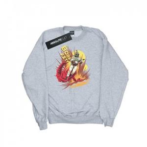 Star Wars Mens Boba Fett Rocket Powered Sweatshirt L wit