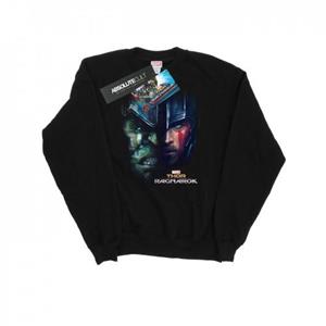 Marvel Heren Thor Ragnarok Hulk Split Face Sweatshirt L zwart
