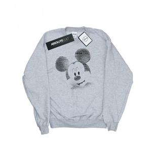 Disney Heren Mickey Mouse tekst gezicht sweatshirt L grijs
