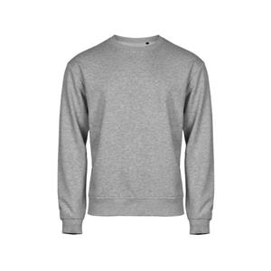 Tee Jays Heren Power Organic Heather Sweatshirt L grijs