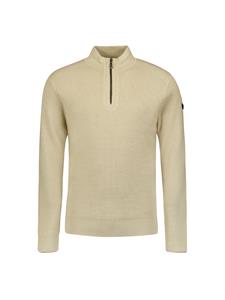 No Excess Pullover half zipper solid jacquard cement