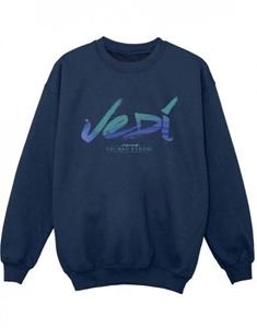 Star Wars jongens Obi-Wan Kenobi Jedi geschilderd lettertype Sweatshirt 5-6 Years wit