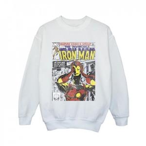 Marvel Boys Iron Man hoofddeksel uit sweatshirt 12-13 wit