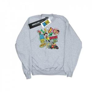 DC Comics Boys Teen Titans Go Robin Montage Sweatshirt 5-6 Years wit