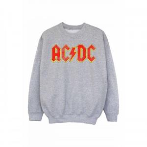 AC/DC jongenssweatshirt met versleten logo 9-11 Years grijs