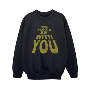 Star Wars Boys May The Force Be With You Boyfriend Fit Sweatshirt 12-13 zwart