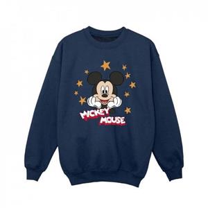 Disney meisjes Mickey Mouse sterren Sweatshirt 5-6 Years wit