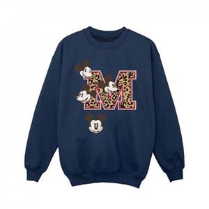 Disney meisjes Mickey Mouse M gezichten sweatshirt 5-6 Years wit