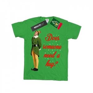 Elf jongens knuffel Buddy T-shirt 5-6 Years wit