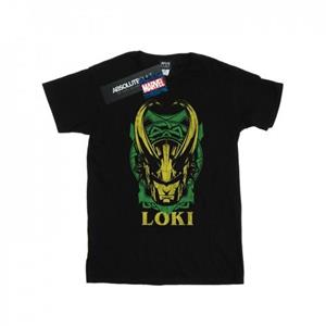 Marvel jongens Loki badge T-shirt 12-13 zwart