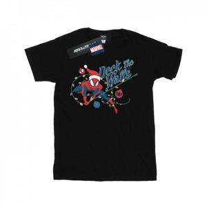 Marvel Boys Spider-Man Dek The Walls T-shirt 9-11 Years wit