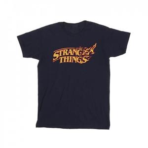 Pertemba FR - Apparel Netflix Boys Stranger Things-logo brekend T-shirt 9-11 Years wit