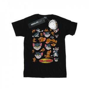 Tom And Jerry Tom en Jerry jongens veel gezichten T-shirt 12-13 wit