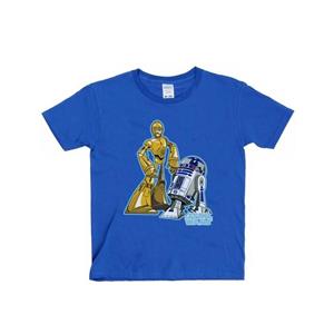 Star Wars Boys C-3PO And R2-D2 Character T-Shirt 12-13 koningsblauwe kleur