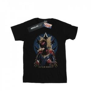 Marvel Captain Marvel Jet Burst katoenen T-shirt voor meisjes 12-13 zwart