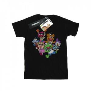 Disney Girls The Muppets Muppet Babies Colour Group Cotton T-Shirt 12-13 wit