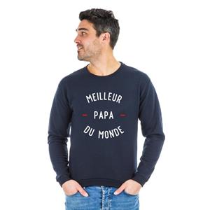 Ma Petite Tribu Herensweater - BESTE VADER IN DE WERELD 2 MPT XS marineblauwe kleur