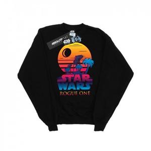 Star Wars Rogue One Logo zonsondergang-sweatshirt voor heren L zwart
