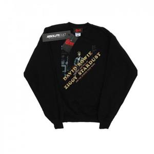 David Bowie Heren Ziggy Diagonaal Sweatshirt L zwart