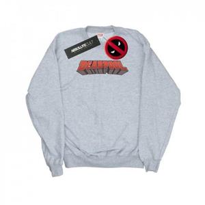 Marvel Deadpool-sweatshirt met tekstlogo voor heren XL zwart