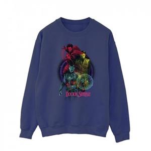 Marvel heren Doctor Strange regenboogsweater M marineblauwe kleur