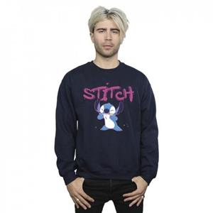 Disney Lilo en Stitch Graffiti-sweatshirt voor heren L wit