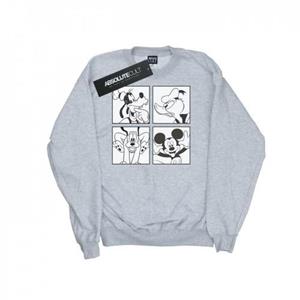 Disney Heren Mickey, Donald, Goofy en Pluto boxed sweatshirt L grijs