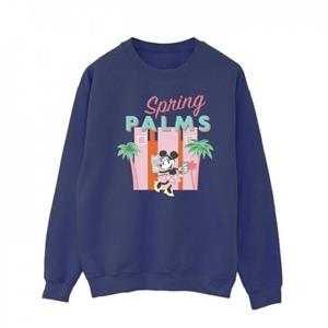 Disney Heren Minnie Mouse Spring Palms Sweatshirt L wit