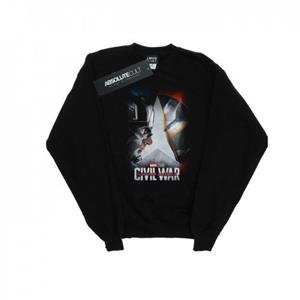 Pertemba FR - Apparel Marvel Studios Heren Captain America Burgeroorlog Poster Sweatshirt XL zwart