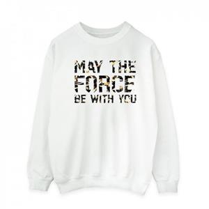 Star Wars Mens May The Force Infill Sweatshirt 3XL grijs