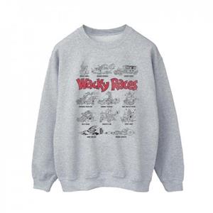 Wacky Races Heren Car Lineup Sweatshirt XXL wit