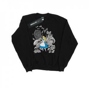 Disney Heren Alice In Wonderland Bloemen Sweatshirt L zwart