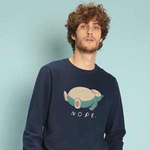 Le Roi du Tshirt Sweat Homme - NOPE XS marineblauwe kleur