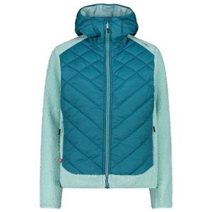 CMP - Women's Jacket Hybrid Fix Hood 34P2386 - Synthetisch jack, turkoois