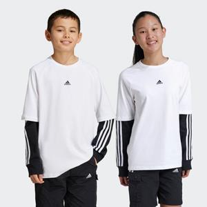T-Shirt Lange Mouw adidas Street Jam 2-in-1 Long Sleeve Long-Sleeve Top