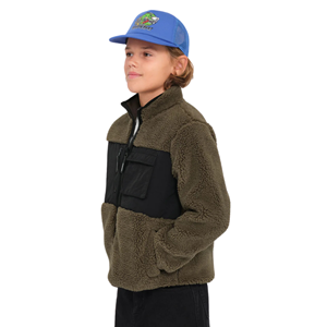 Volcom Kids Storm Stone Zip Fleece Wintermoss