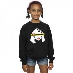 Blondie Girls Face Graffiti-sweatshirt 12-13 zwart
