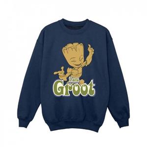 Guardians of the Galaxy Girls Groot dansend sweatshirt 5-6 Years wit