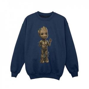 Marvel Girls I Am Groot Wave Pose Sweatshirt 5-6 Years wit
