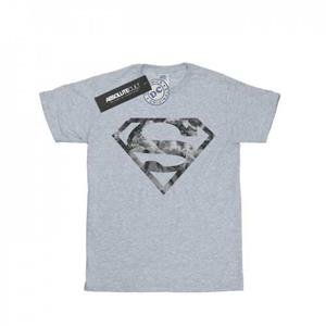 DC Comics jongens Superman marmeren logo T-shirt 9-11 Years wit