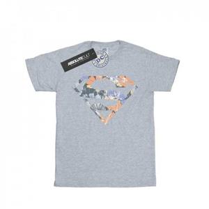 DC Comics jongens Superman bloemenlogo 2 T-shirt 9-11 Years wit