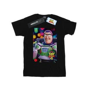 Disney jongens Toy Story 4 Buzz Lightyear poster T-shirt 12-13 zwart