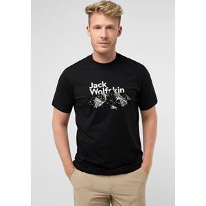 Jack Wolfskin Bergblick T-Shirt Men T-shirt van biologisch katoen Heren L black b