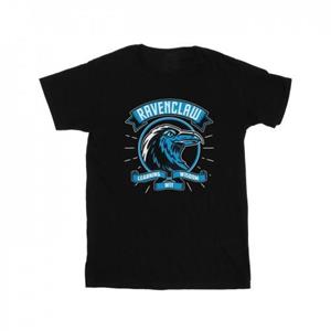 Harry Potter meisjes Ravenklauw Toon Crest katoenen T-shirt 7-8 Years wit