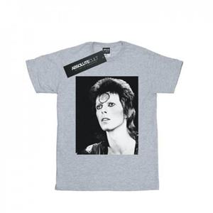 David Bowie Girls Ziggy uitziend katoenen T-shirt 9-11 Years wit